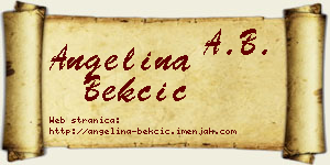 Angelina Bekčić vizit kartica